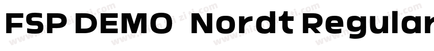 FSP DEMO   Nordt Regular Regular字体转换